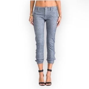 Last chance! MOTHER The Misfit Isle of Sky Cotton Joggers Soft Blue Grey Sz 27